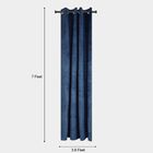 7ft. Dark Blue Velvet Door Curtain, , small image number null