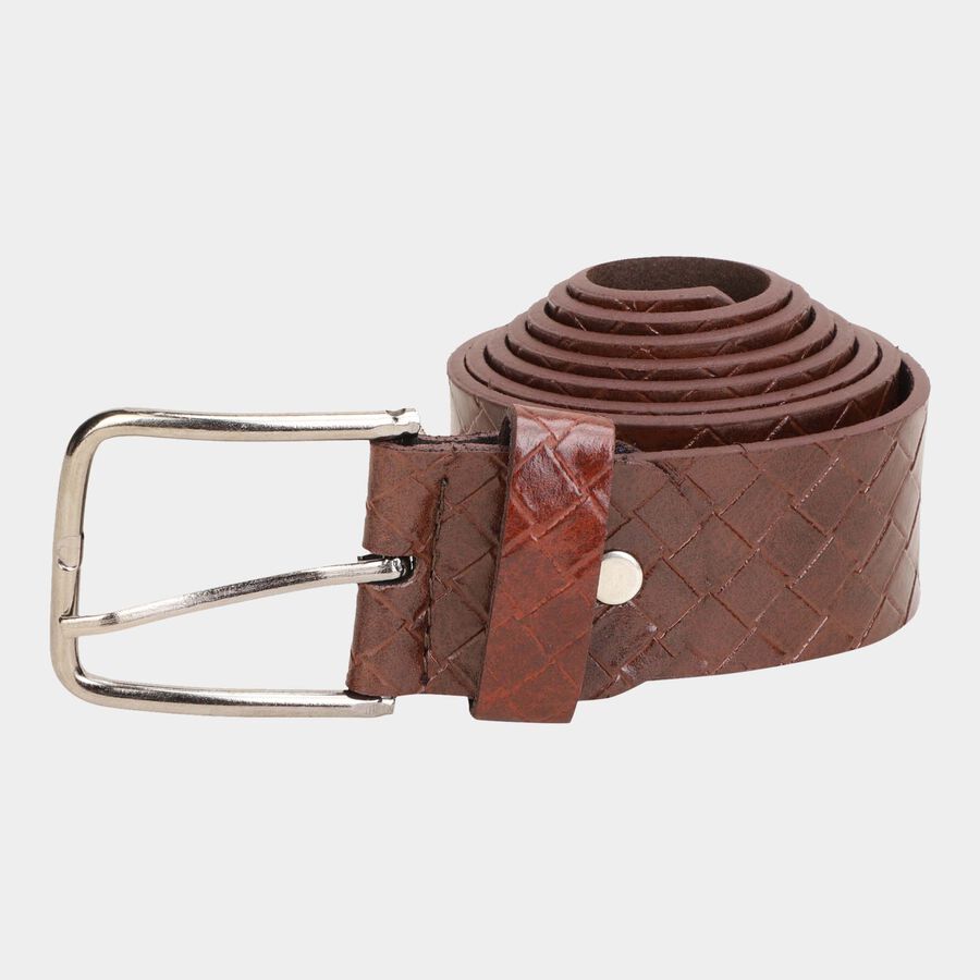Men's Brown Polyurethane Casual Belt, , large image number null