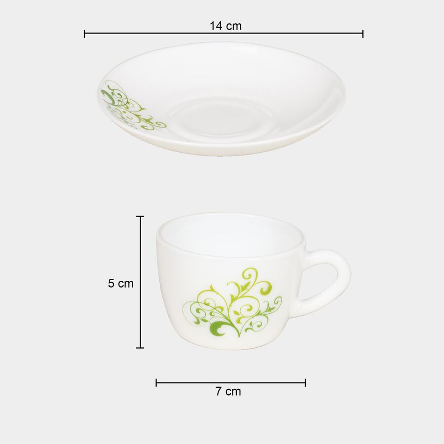 120ml Opalware Cup & Saucer Set, , large image number null