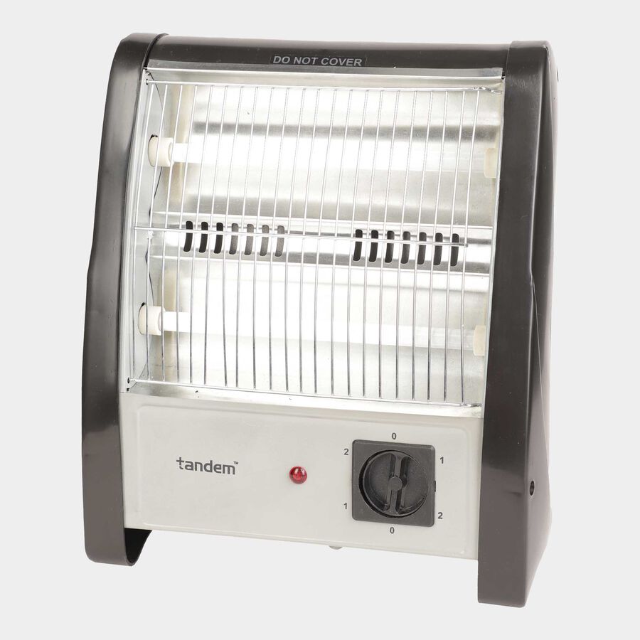 Tandem Quartz Heater, Black u0026 Grey, 325 mm X 185 mm X 345 mm, 1.3 m |  Vishal Mega Mart India