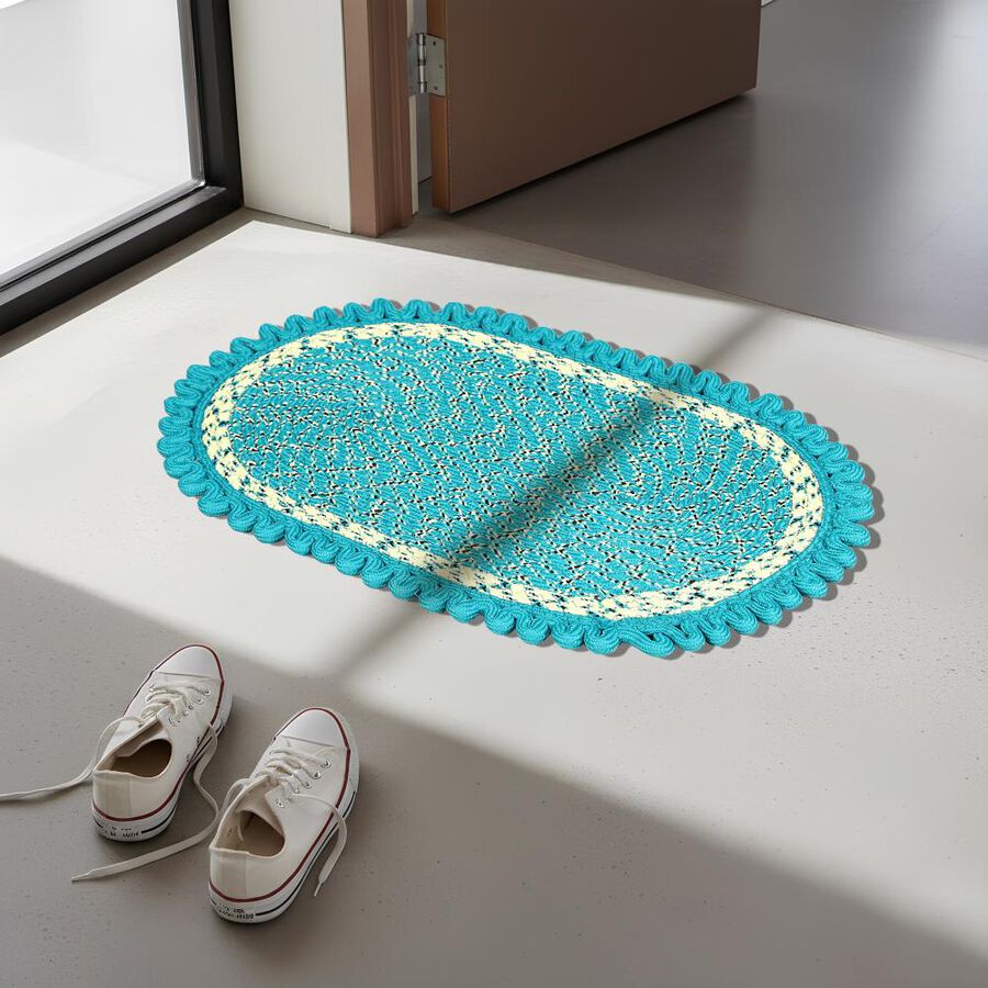 Green Polyester Door Mat, , large image number null