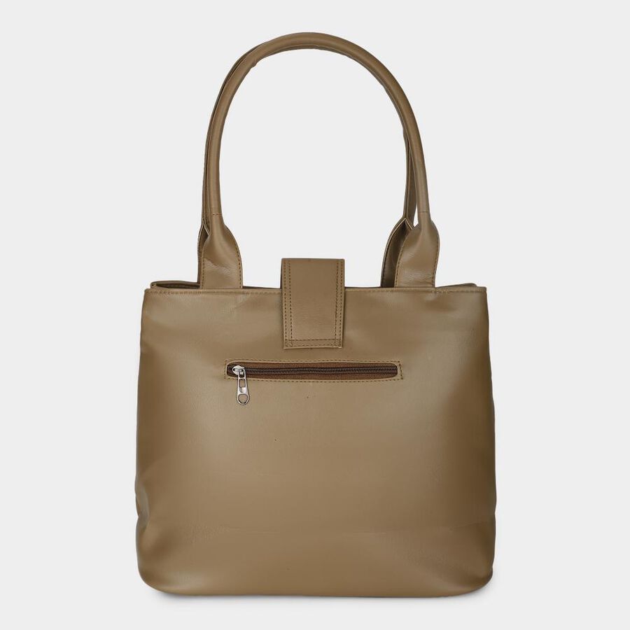 Women's Brown Pu Evening Bag, , large