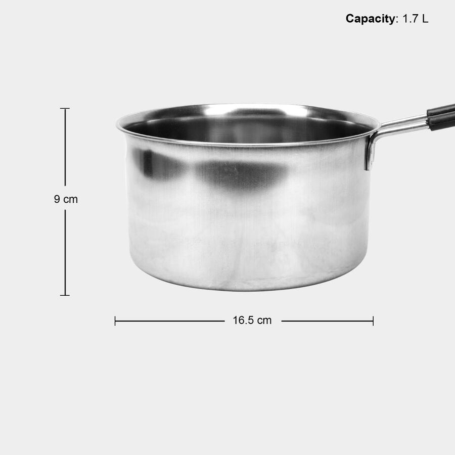 1.7 L Stainless Steel Sauce Pan, Induction Compatible, , large image number null