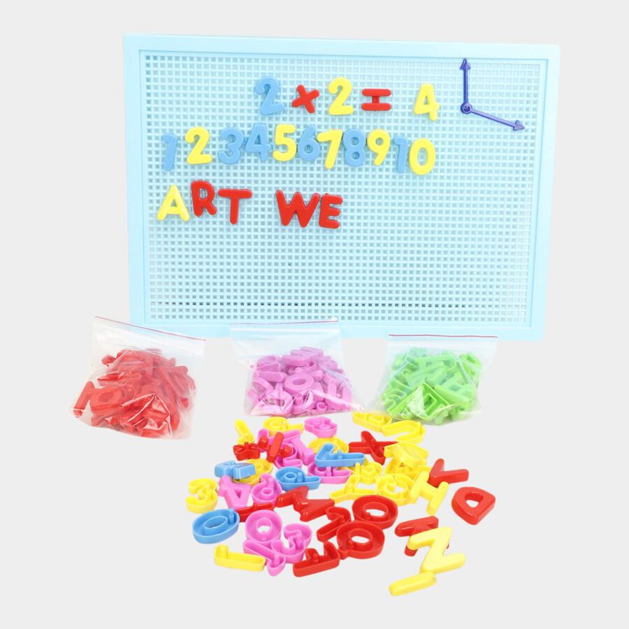 Kid's Plastic Alpha Numeric Learning Board(Colour/Design May Vary), , large image number null