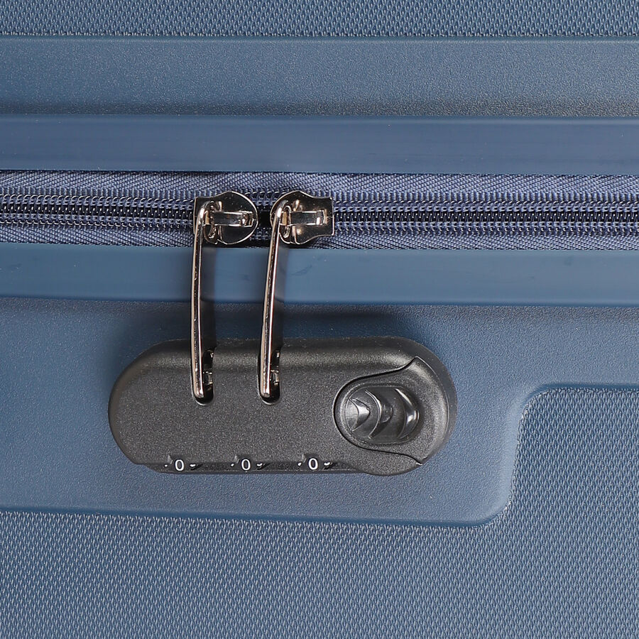 8-Wheel Dark Blue PVC Matee Hard Case Trolley, Small + Medium + Large, , large image number null