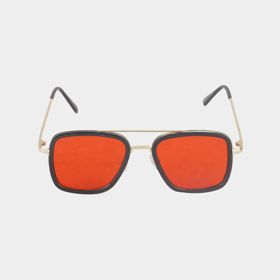 Men's Metal Gradient Square Sunglasses, , large