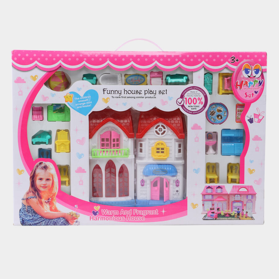 Kid's Plastic Doll House, , large