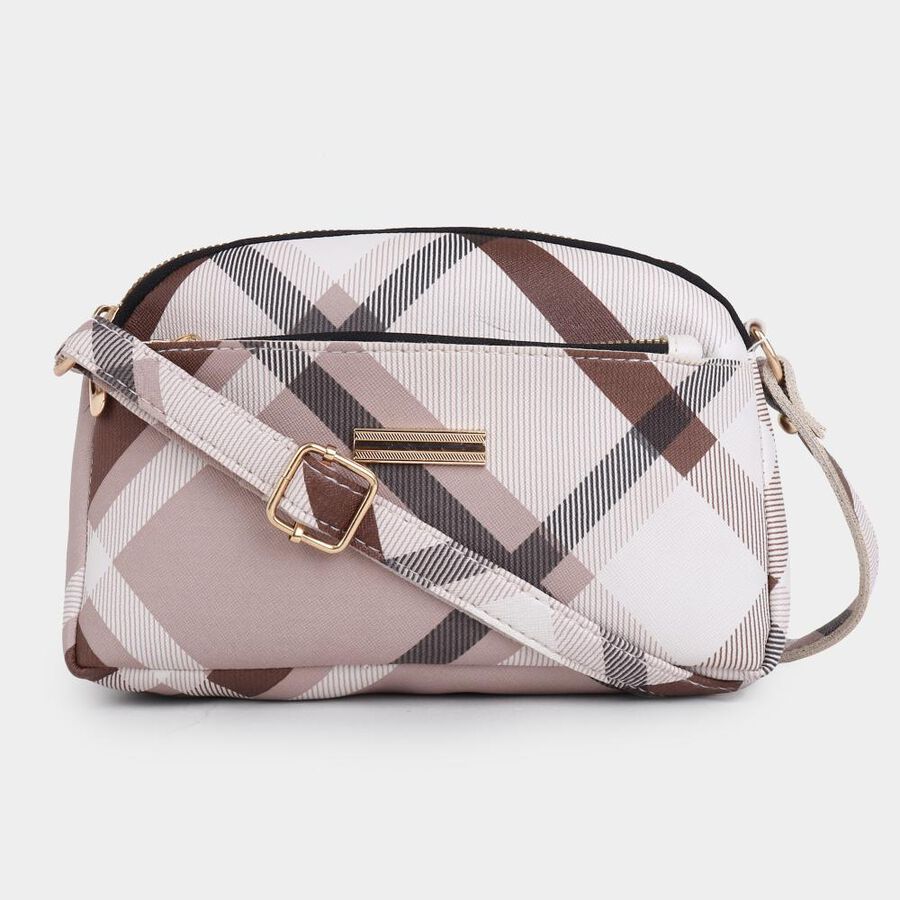 Women's Multicolor Polyurethane Sling Bag, , large image number null