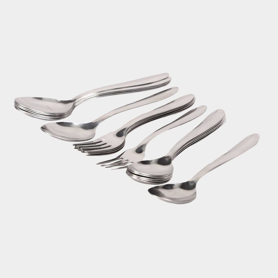 Stainless Steel Set of 18 Cutlery Set, , large image number null