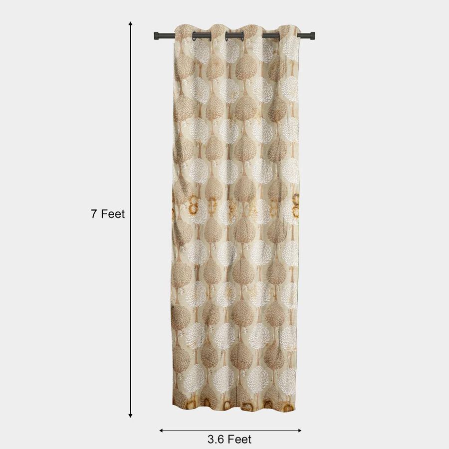 7ft. Brown Microfiber Door Curtain, , large image number null