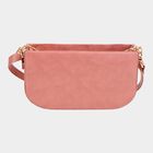 Women's Black Polyurethane Handbag, , small image number null