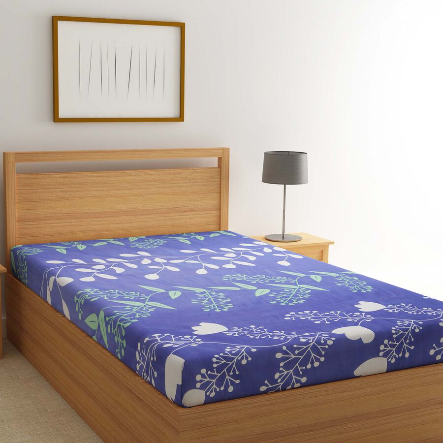 Printed Single Bedsheet without Pillow Cover, , large image number null