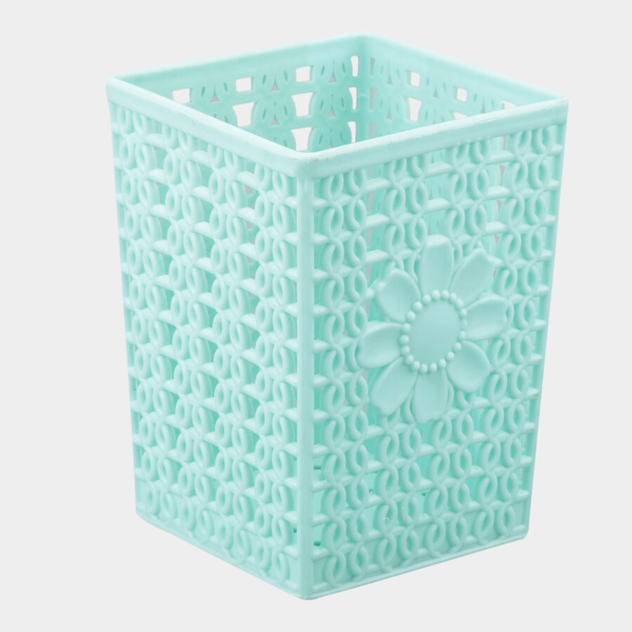 Green Plastic Basket, Set of 4, , large image number null