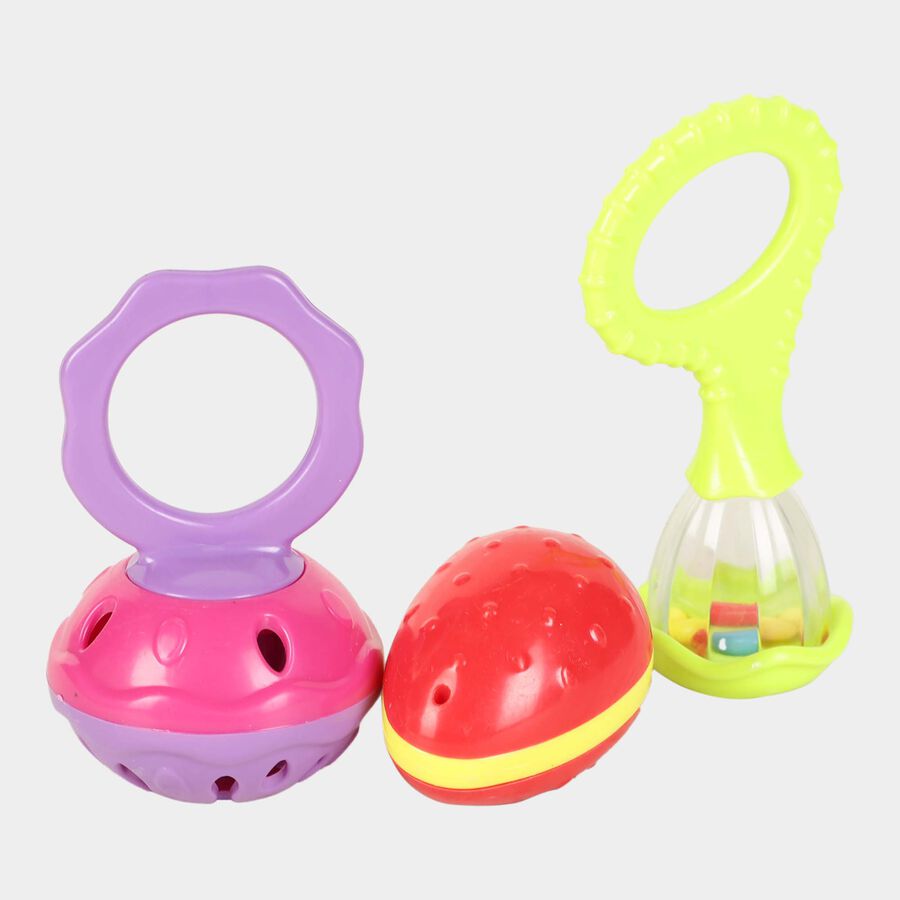 Baby Rattles, Set of 3(Colour/Design May Vary), , large image number null