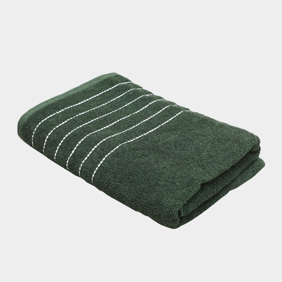 420 GSM Green Cotton Bath Towel, , large image number null
