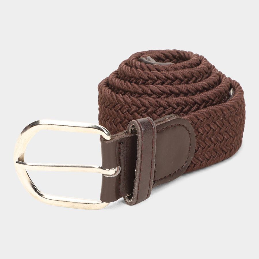 Women's Brown Nylon And Polyester Belt, , large image number null