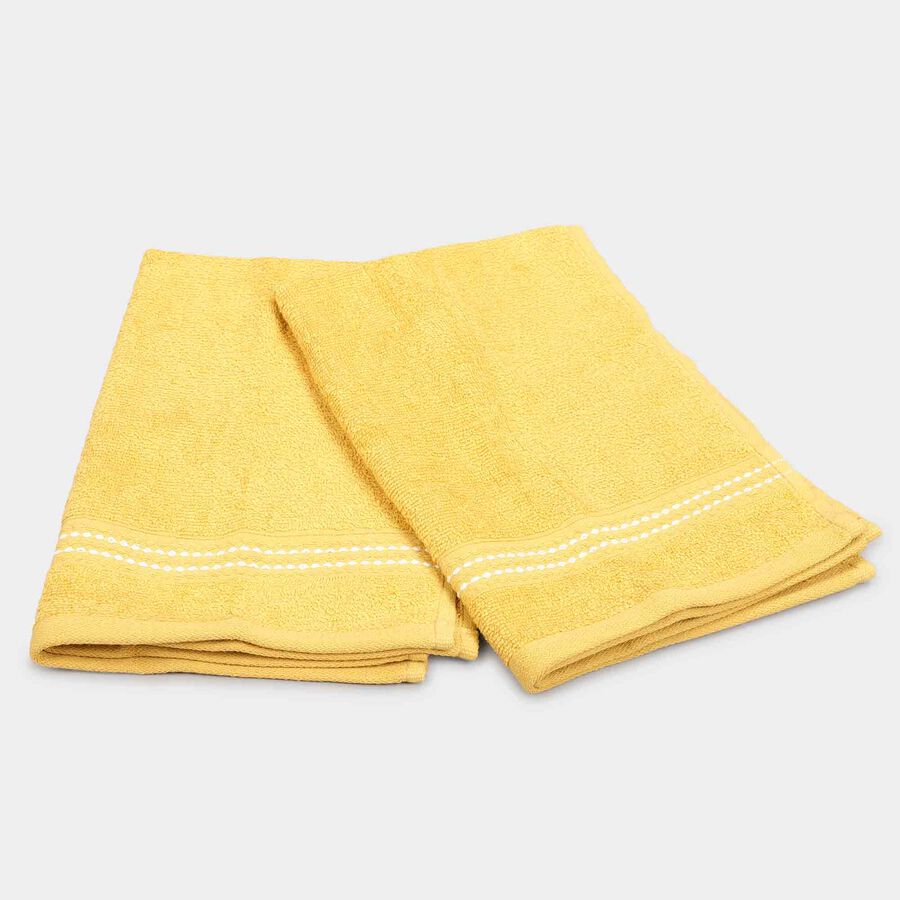 380 GSM Yellow Cotton Hand Towel, , large