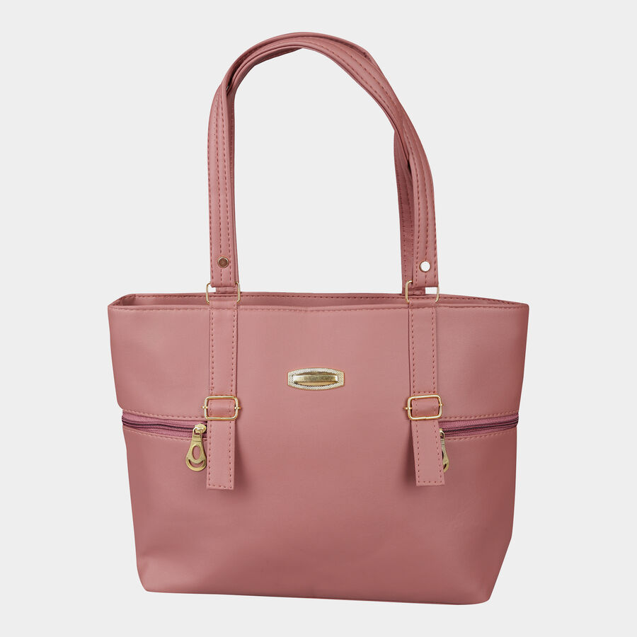 Women Solid Peach Handbag, , large image number null
