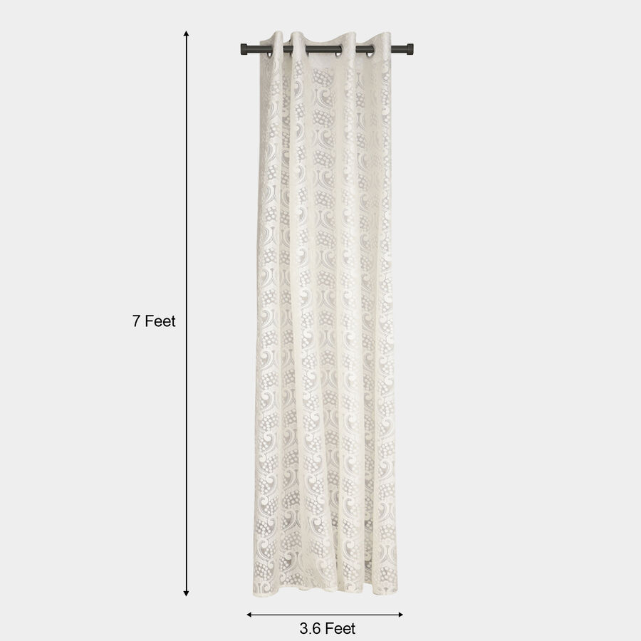 7ft. Cream Microfiber Door Curtain, , large image number null