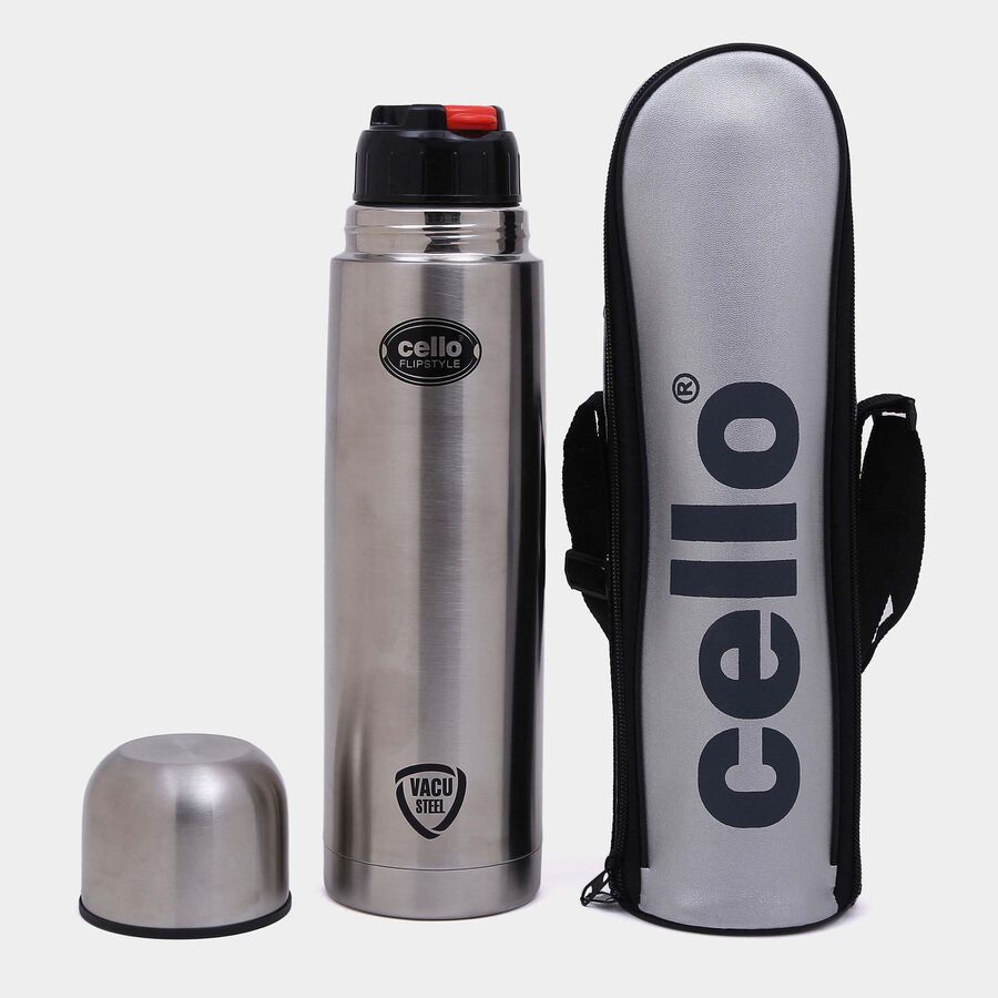 1 L Stainless Steel Insulated Bottle, Bullet Flask, , large image number null