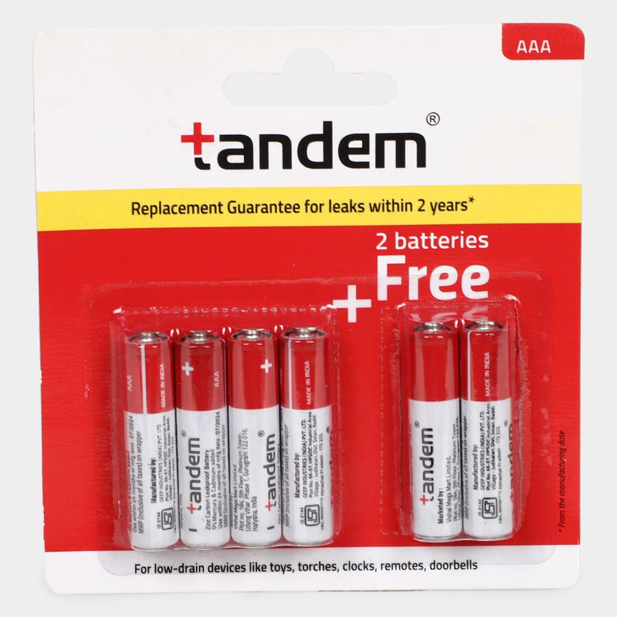 AAA Batteries, Pack of 6, , large image number null