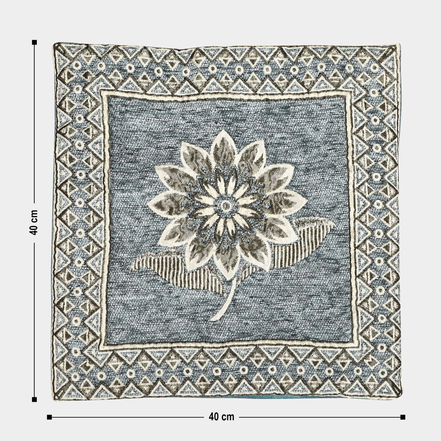Aqua Polyester Cushion Cover, , large image number null