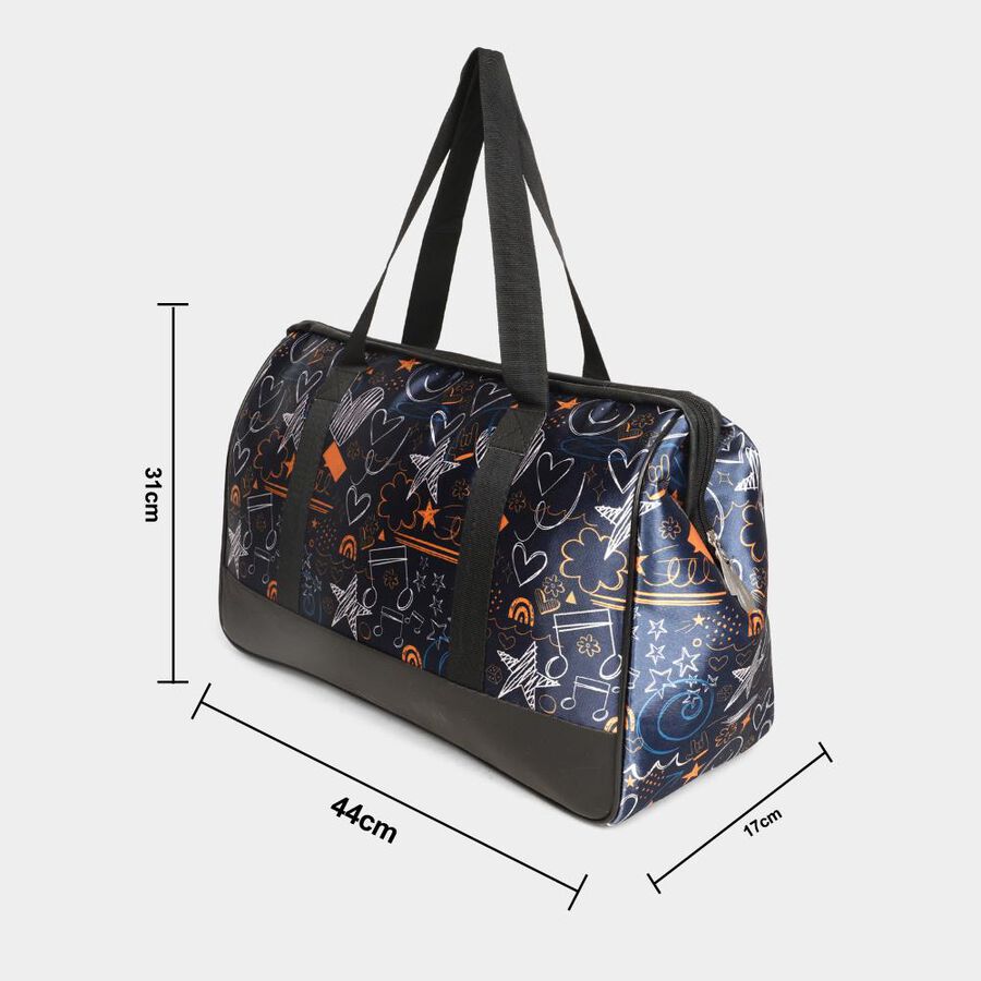 Colour Block Fabric-Nylon Duffle Bag, , large image number null