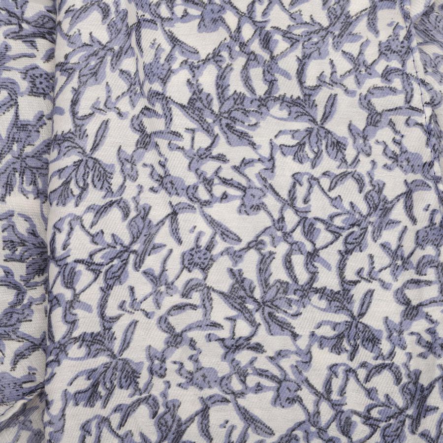 Women's White Viscose Scarf, , large image number null