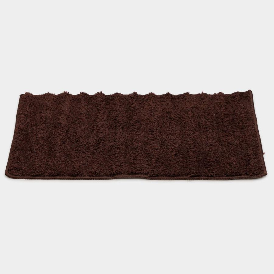 Anti-Skid Brown Polyester Bath Mat, , large