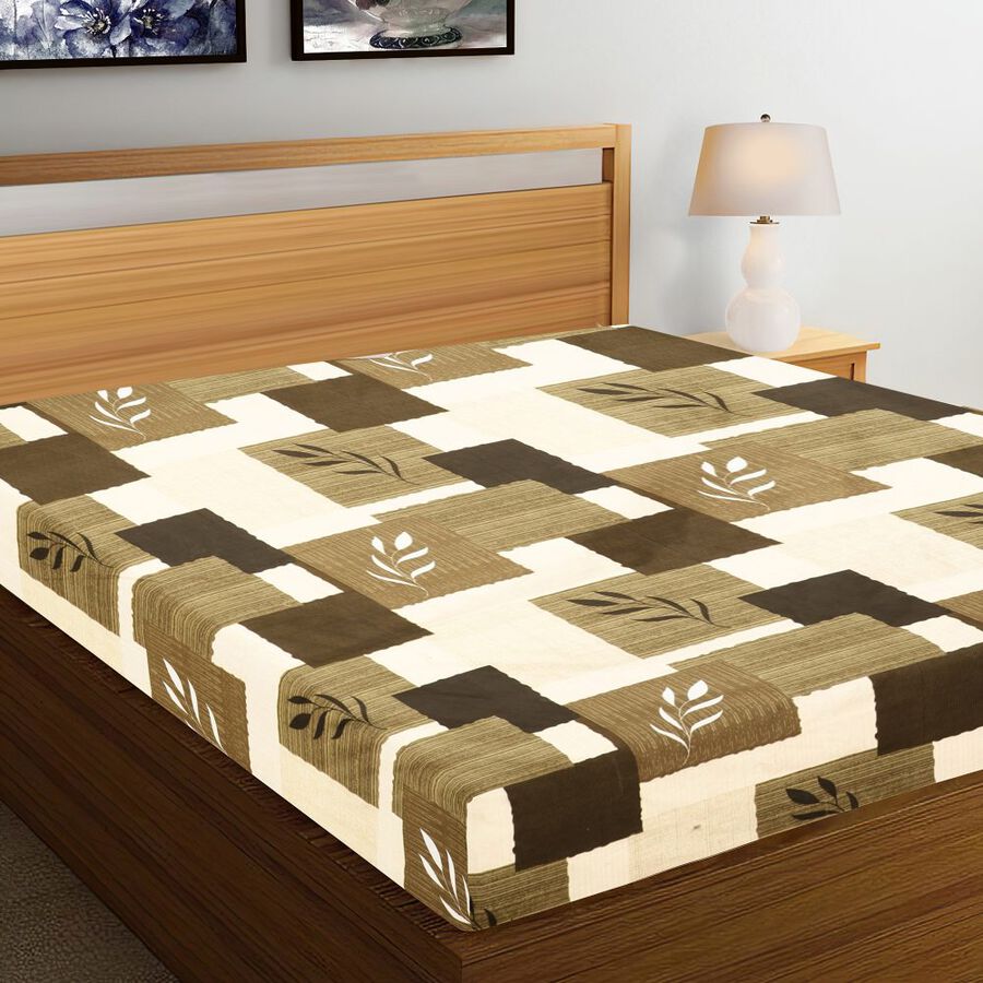 95 GSM Green Microfiber Double Bedsheet, , large image number null