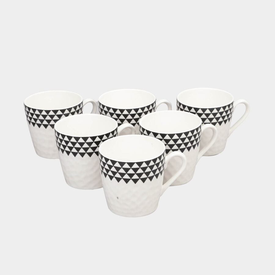 180 ml Bone China Mug Set of 6, , large image number null