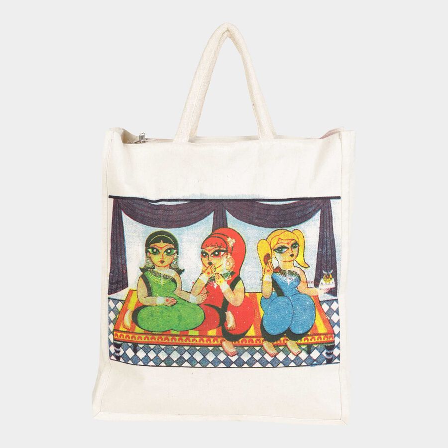 Women's Plain Polyurethane Shopping Bag, Medium, , large image number null