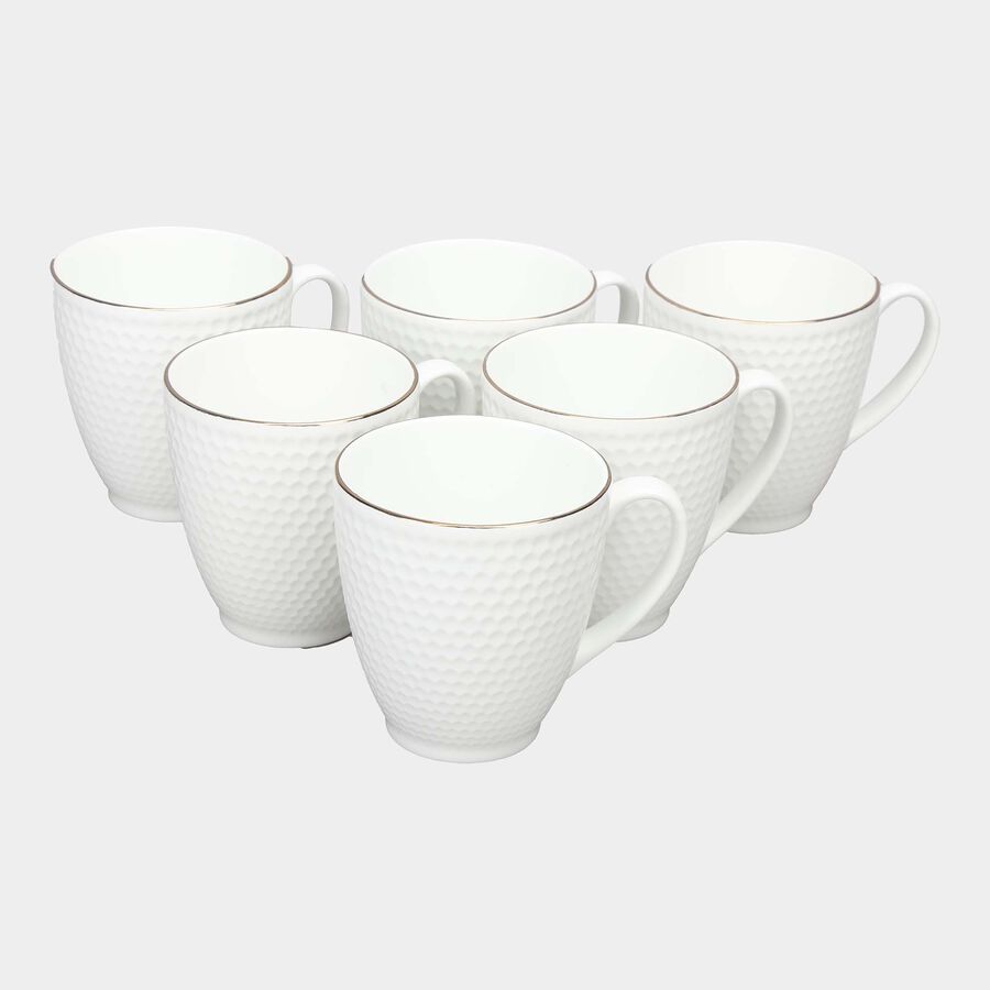 220 ml Bone China Mug Set of 6, , large image number null
