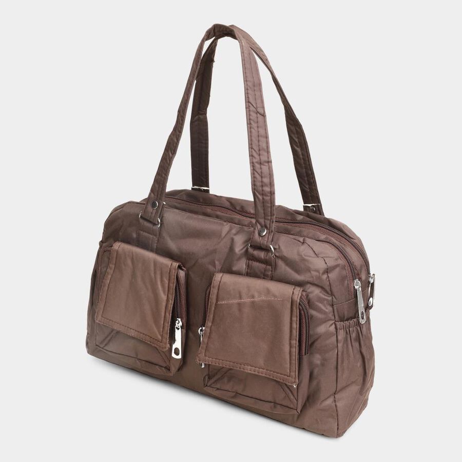 Women's Brown Fabric Hand Bag, , large image number null