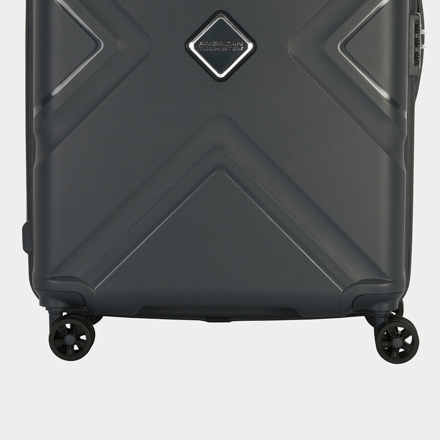 8-Wheel Grey Polypropylene Hard Case Trolley, Small, , large image number null