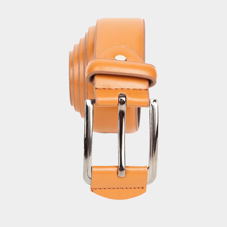 Men's Tan Polyurethane Casual Belt, , large image number null