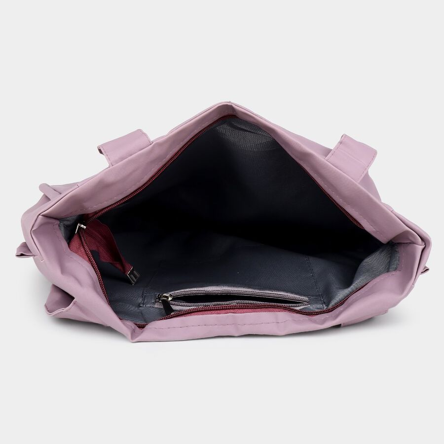 Women Printed Mauve Hobo Bag, , large image number null