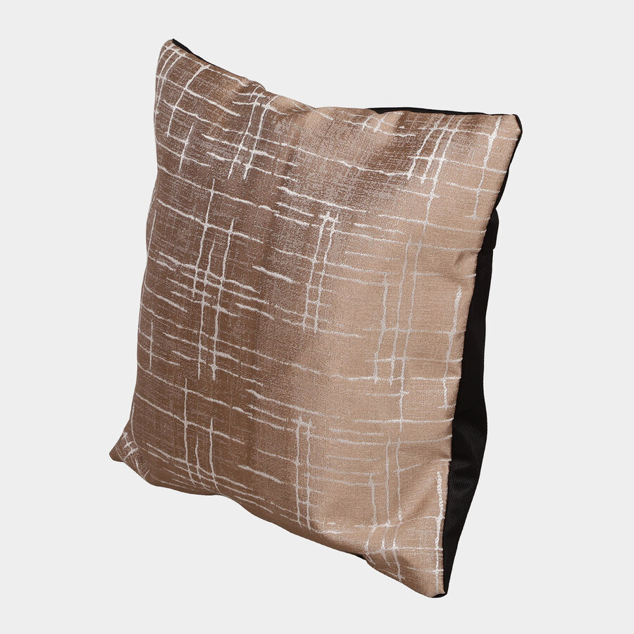 Brown Polyester Cushion Cover, , large image number null