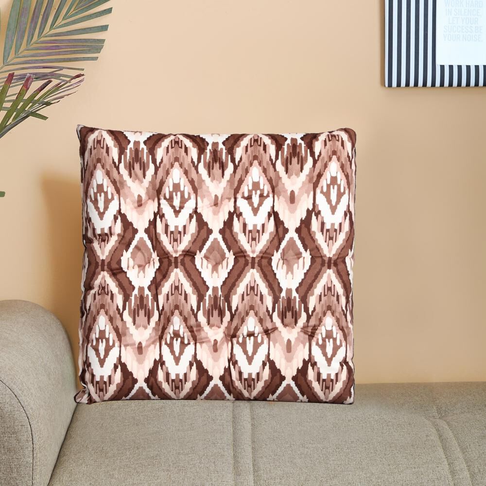 Home Beautiful                         Brown Polyester Cushion