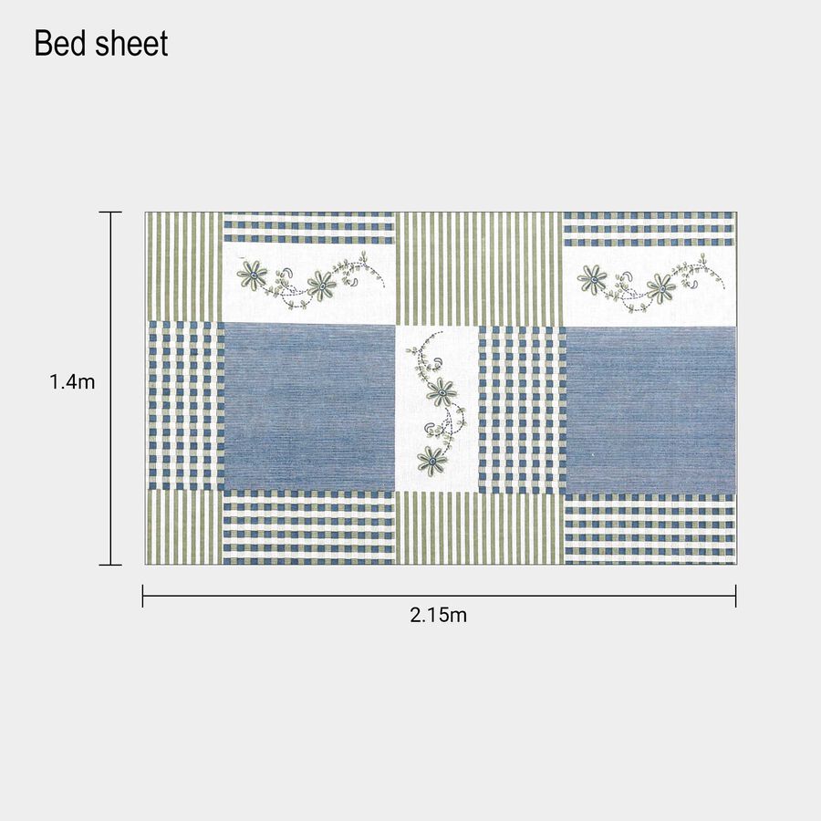 104 TC Cotton Single Bedsheet, , large image number null