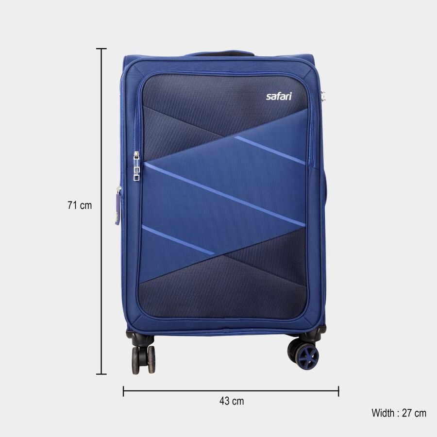 8-Wheel Polyester Soft Case Trolley, Medium, , large image number null