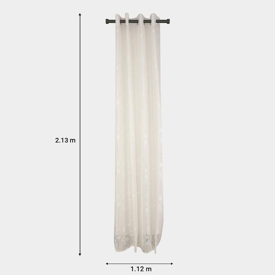 7ft. White Polyester Curtain, , large