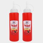 Plastic Sauce Bottle With Lid - Set of 2, , small image number null