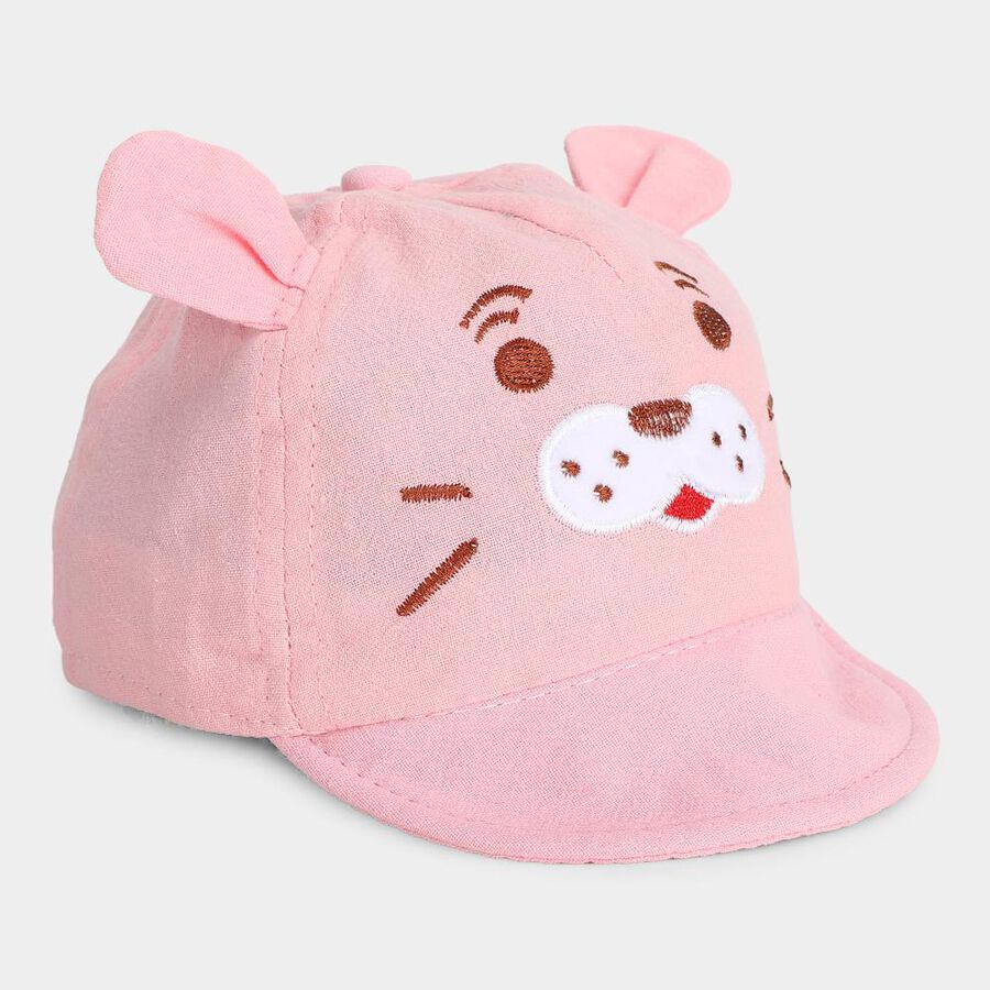 Kid's Black Fabric Cap, , large