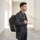 Black Polyester Laptop Back Pack, , small