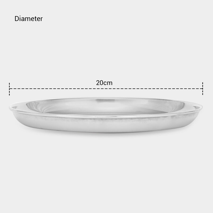 Stainless Steel Plate, 19 cm, , large image number null