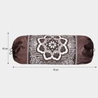 Brown Polyester Bolster Cover, , small image number null