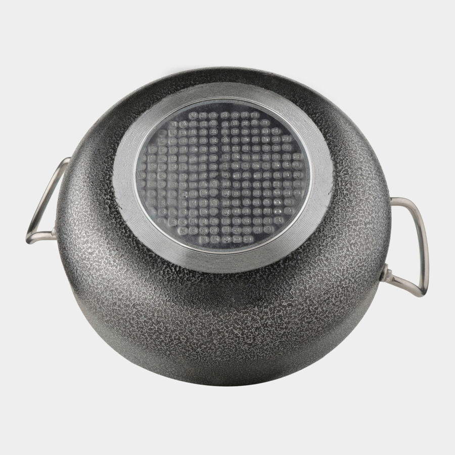 Aluminium Kadhai - 10.25 in. (3 L), Induction Compatible, , large image number null