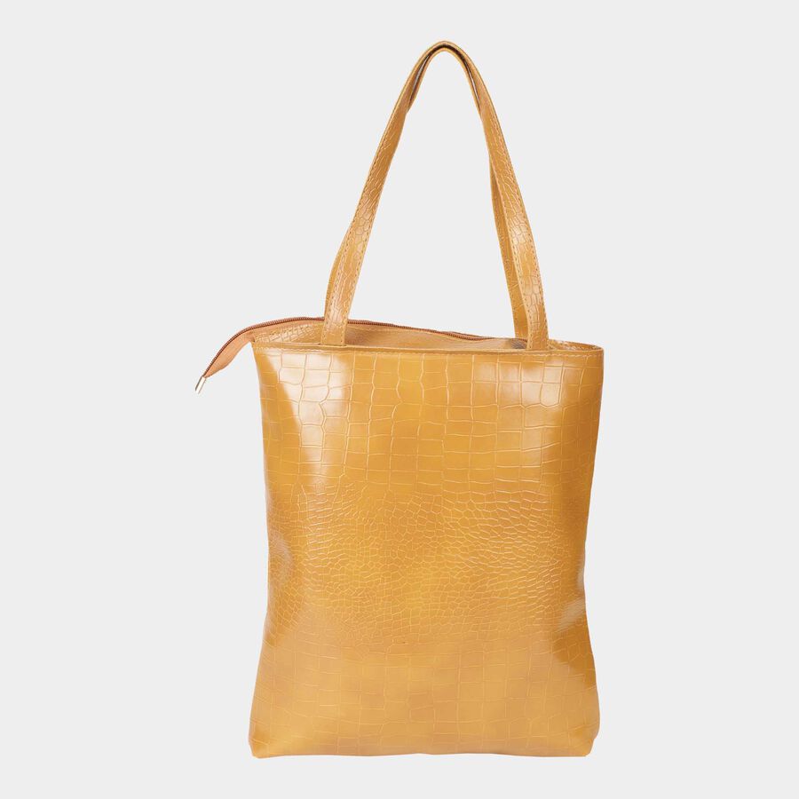 Women's Jaquard Polyurethane Shopping Bag, , large image number null