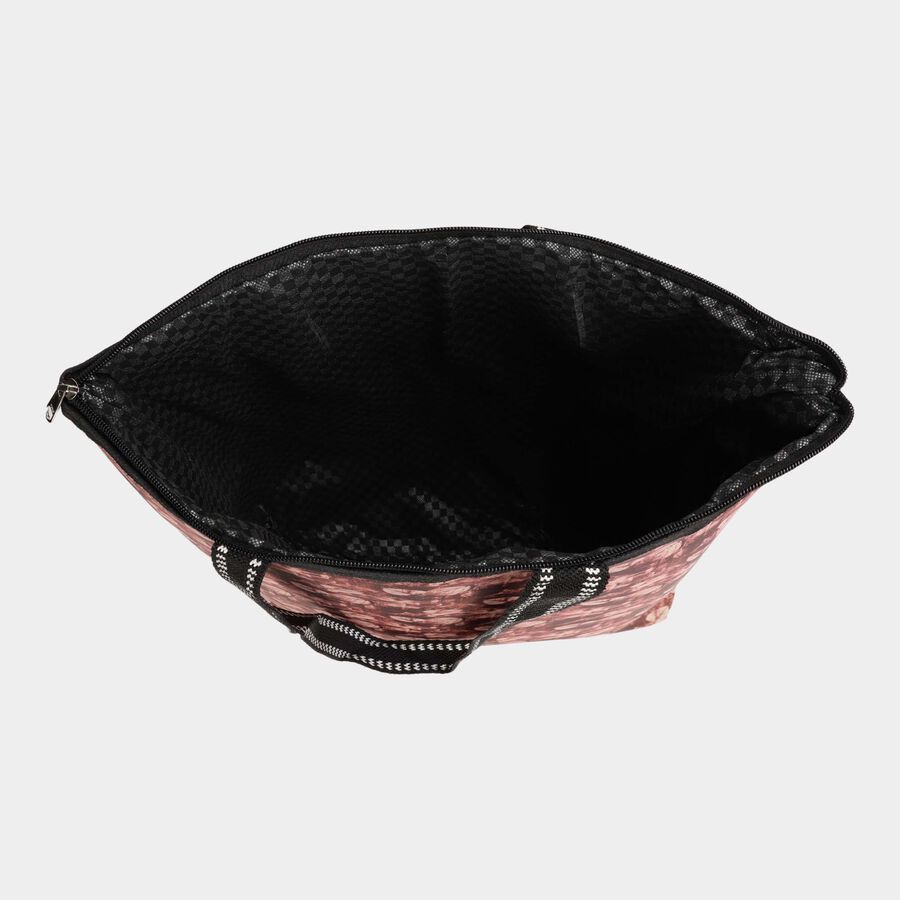 Brown Fabric-Polyester Bag, , large image number null